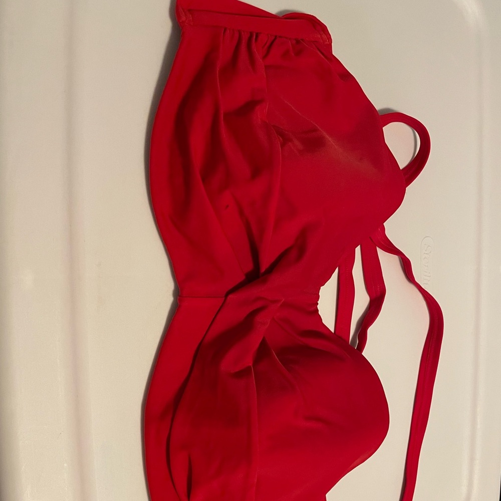 Red VS bathing suit top